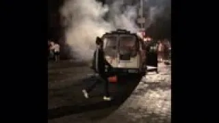 Protesters clash with police in New York