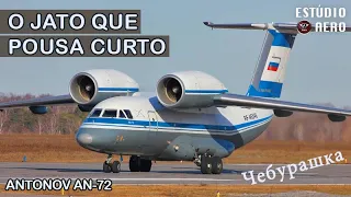 Antonov AN-72 - Por que esse avião tem MOTORES SOBRE AS ASAS?