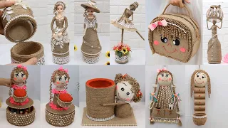 10 Beautiful Storage Doll Ideas from Waste Material | Jute Craft Ideas