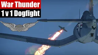 War Thunder 1v1 Dogfight F4U Corsair | Real Pilot v AI