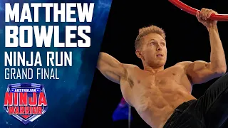 Matthew Bowles battles the clock in his Grand Final Stage 1 run  | Australian Ninja Warrior 2020
