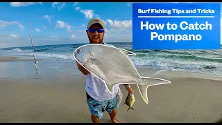 ***POMPANO*** SURF FISHING || LEARN These TIPS and TRICKS