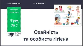 ЯДС 1 клас. Урок 6. Охайність та особиста гігієна.