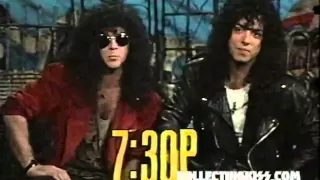 KISS Eric Carr Paul Stanley 1989 MTV Afternoon Hosts