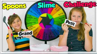 MYSTERY WHEEL OF 3 SPOONS SLIME CHALLENGE ! SWITCH UP !