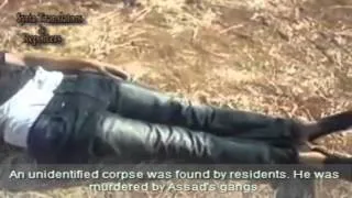 #Syria Found an unidentified corpse, murdered by Assad's gangs. 26-7-2012