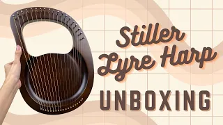 UNBOXING MY FIRST EVER LYRE HARP! [STILLER 19 STRINGS]