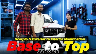 Scorpio N Interior Modification | Z2 to Z8 | Interior Exterior Modification at  @CarStylein #scorpio