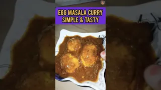 Egg masala curry | egg curry recipe | simple and tasty anda masala | #shorts