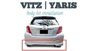 Toyota Vitz/Yaris Body kit installation (How to install):