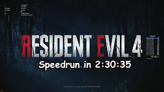 Resident Evil 4 Remake Speedrun in 2:30:35 On Hardcore NG NMG