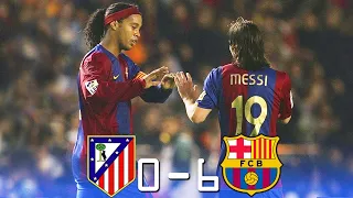 Atlético Madrid 0 - 6 Barcelona ● La Liga 2007 | Extended Highlights & Goals