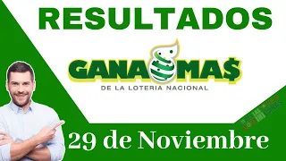 Gana Mas Lotería Resultados hoy Lunes 29 de Noviembre del 2021.