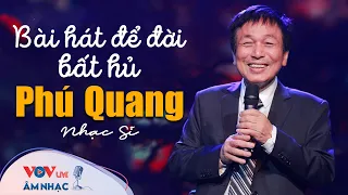 VĨNH BIỆT NHẠC SĨ PHÚ QUANG - 12 BÀI HÁT ĐỂ ĐỜI BẤT HỦ EM ƠI HÀ NỘI PHỐ, ĐÂU PHẢI BỞI MÙA THU