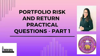Portfolio analysis / Practical questions /Bcom hons / bcom / mcom/fundamental of investment