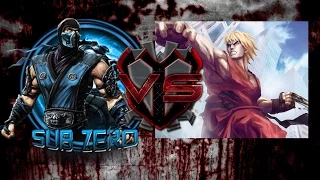 Sub-Zero VS Ken (Mortal Kombat vs Street Fighter)