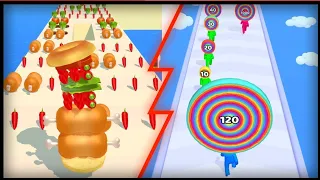 Sandwich Runner | Layer Man - Android,iOS Walkthrough Pro Game Mobile (Level Up Big Head Man Run)