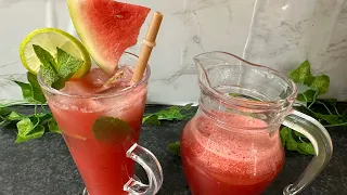 VERY EASY refreshing watermelon drink🍉🤤Perfect for summer!! RAMADAN SPECIAL | Health Drink 🍷