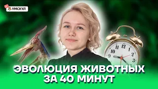 Эволюция животных за 40 минут | Биология ОГЭ 2022 | Умскул