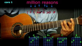 million reasons lady gaga acordes en guitarra