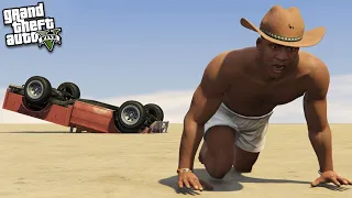 FRANKLIN gets LOST in the DESERT (GTA 5 Mods)