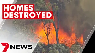 Western Downs residents left homeless as bushfire threat escalates | 7NEWS