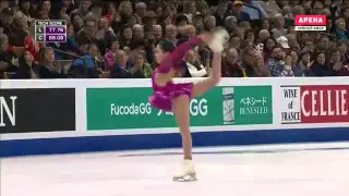 Satoko MIYAHARA (JPN) World Championships 2016 Boston Women's Free Program 03-04-2016