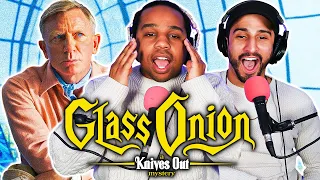 FIRST-TIME WATCHING *Glass Onion* and we basically SOLVED it...