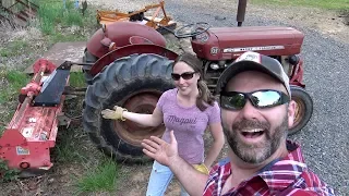 IS A 40 YEAR OLD MASSEY FERGUSON 135 UP TO THE TILLING JOB??  MRS STONEY GETS SPUNKY!!!