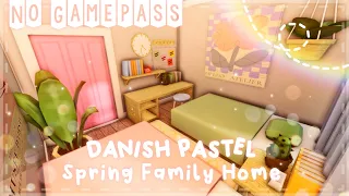 No Gamepass Danish Pastel Aesthetic Family Spring House I Speedbuild and Tour - iTapixca Builds