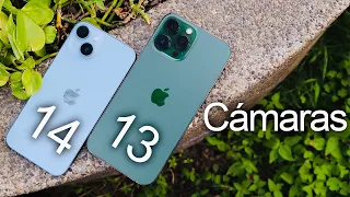 iPhone 14 / Plus vs iPhone 13 Pro / Max- Cual tiene MEJORES CÁMARAS? Comparativa REAL