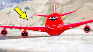 Emergency Landing Of A Firefighter Plane In GTA 5 (Aeroplane Crash Scene)