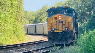 Switching and Chasing of CSX M264 in Central Massachusetts