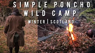 Simple Poncho Wild Camp | Scotland | 58 Pattern Webbing