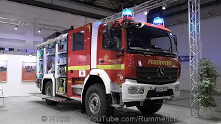 German (disaster relief) vol. fire engine - exterior & interior - Florian fire expo 2020 in Dresden