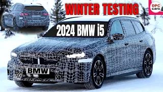 New 2024 BMW i5 Touring 5 Series Testing