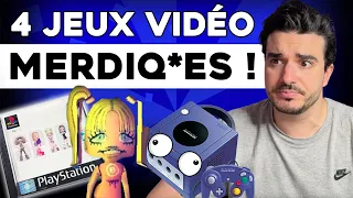 4 jeux vidéo MÉDIOCRES et OUBLIÉS !