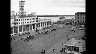 Прогулка по Нижне-Bолжской набережной, Горький/A walk along the embankment, Nizhny  Novgorod - 1960s