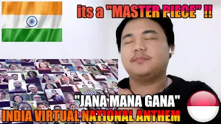 FOREIGNER REACT to : india VIRTUAL singing NATIONAL ANTHEM "JANA GANA MANA" !! ITS A MASTERPIECE !!