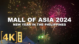 2024 Fireworks Show at SM Mall of Asia! | New Year 2024 Philippines