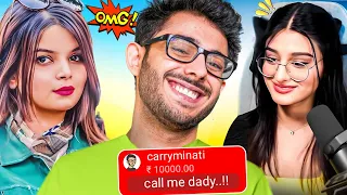 Carryminati roasted beautiful girl streamer's 😘