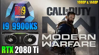 COD: Modern Warfare - i9 9900KS + RTX 2080 Ti - 1440P/1080P High & Low - Performance Test
