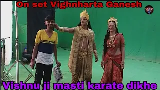 Vishnu and Laxmi ji kis prakar masti karate dikhe | on set Vighnharta Ganesh | Kuldeep | Anshul