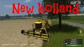 new holland Combine Harvesting Barley 2012 Farming Simulator 2011