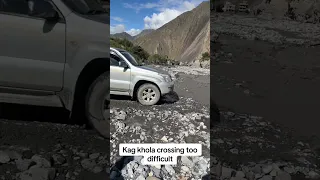 Nepal mustang kag river crossing is too difficult #shortsfeed #shorts #viral #youtubeshorts #1k