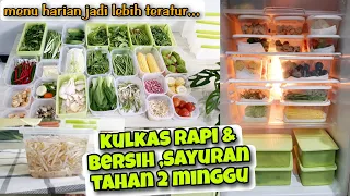 SOLUSI BELANJA 2 MINGGU SEKALI⁉️TIPS MENYIMPAN SAYURAN DI KULKAS AGAR TETAP SEGAR‼️ZULAIKHA PRATIWI