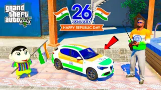 Franklin & shinchan Buy Mini RC Indian Flag Car in GTA 5 | Republic Day Special | JNK GAMER