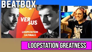 AMAZING LOOPS! // BEATNESS vs INKIE | Grand Beatbox LOOPSTATION Battle 2018 | Beatbox Reaction