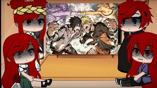 Uzumaki Clan reacts to Naruto Vs Sasuke//GCRV