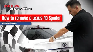 How to remove a Lexus RC Spoiler 2